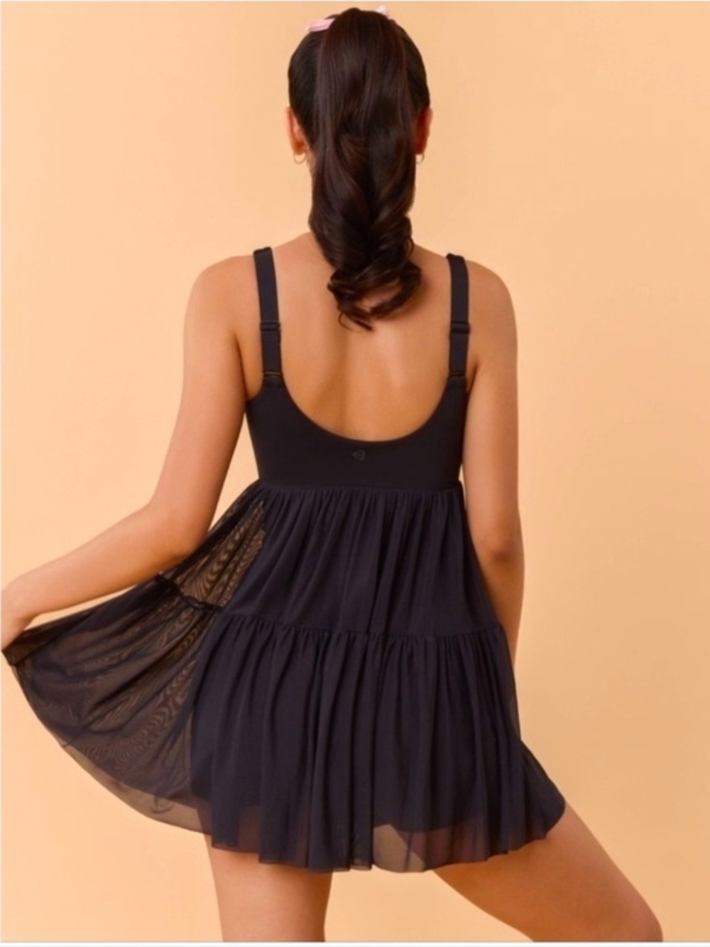 Blogilates Sweetheart Babydoll Black Dress - Picture 2 of 8